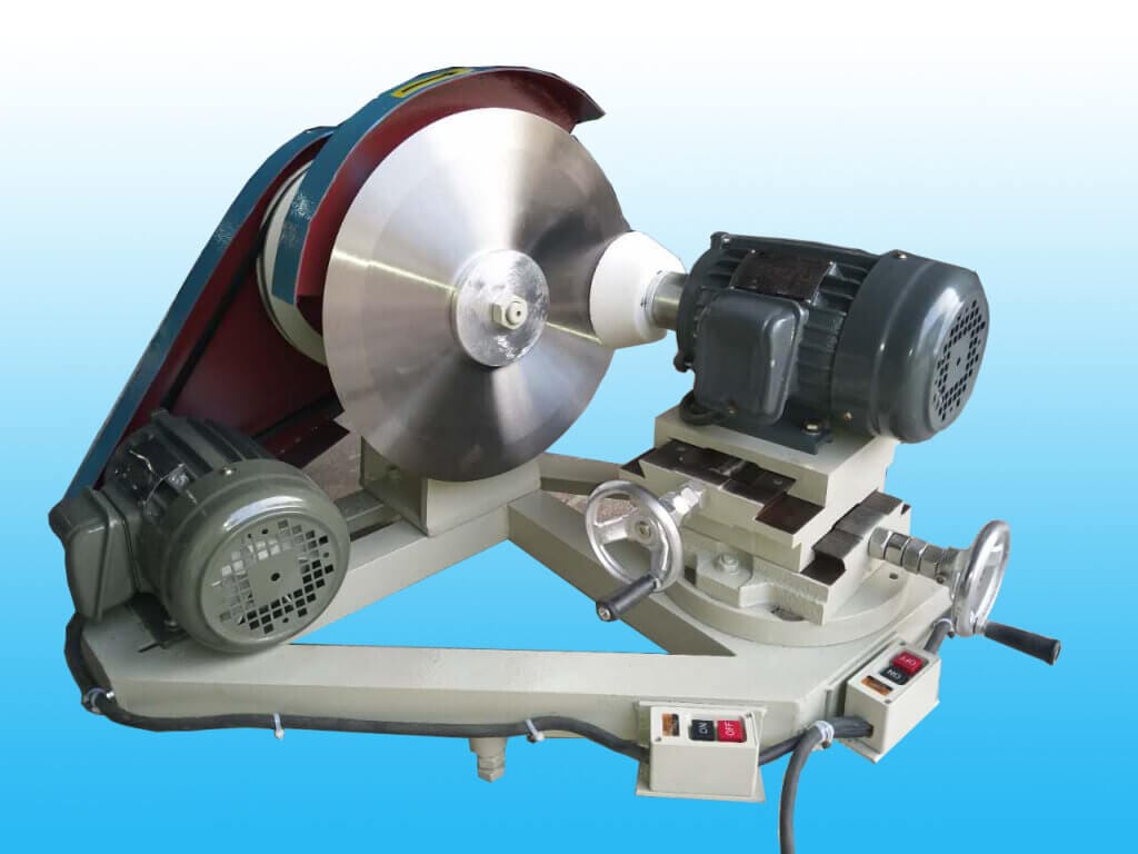 Sharpening a dull cutter blade with a sharpening stone